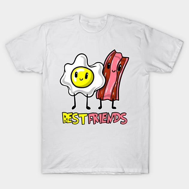 Best friend bacon and egg T-Shirt by Crow Creations